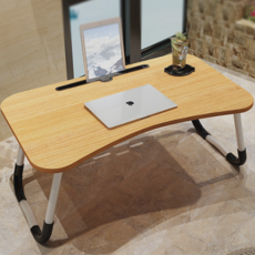 접이식 컵홀더 좌식 베드 테이블 독서대 공부상 좌식책상, 베이지, 베이지