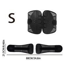 DFMEI 腰椎支撐護腰帶可調節腰圍透氣網布滑輪拉繩