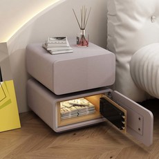 가정용 소형 금고 2단 미니협탁 안전 금고 소형40cm, 회색