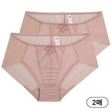 비너스자스민 사이드 시스루 햄라인 햄팬티 미디팬티 2종 세트
