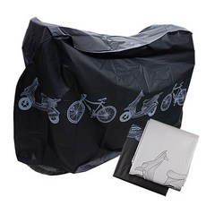 자전거방수커버/스쿠터 오토바이 MTB바이크 덮개 용품, 자전거방수커버(블랙), 1개