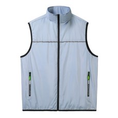 桃園出貨 智能降溫空調服馬甲, 1個, 灰色【單衣服】,4XL