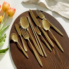 메리골드 304 스테인레스 양식 커트러리 버터나이프 디저트포크, 티포크, 1개