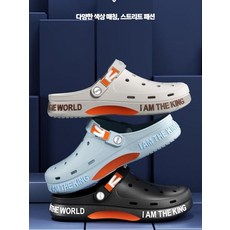 남성 여름 슬리퍼 미끄럼 방지 탈취 기능 내마모성 해변용 실내외 다용도 편안한 착용감 두꺼운 밑창 디자인 커플 스타일