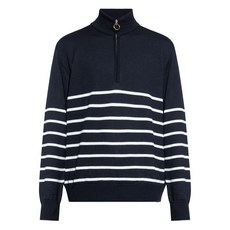 폴앤샤크 하프 지퍼 스트라이프 울 스웨터