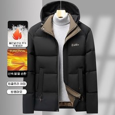 Yunivo 남성 겨울 기모 그래핀 보온 패딩 아버지 같은 차분함과 빅사이즈 편안함