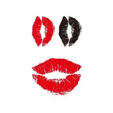 타투스티커 모양 입술 뷰티소품