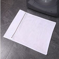 촘촘 세탁망 엉킴 보풀 방지 옷감 보호 빨래 주머니 50x60 대형, 1개, 화이트