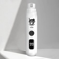 寵物電動磨甲器 貓咪狗狗磨甲器 靜音無痛修甲機, 1個, 白色-帶電量顯示+三檔調節, 白色