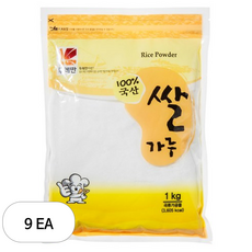 뚜레반 국내산 쌀가루, 1kg, 9개