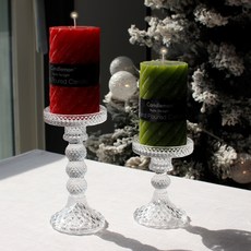 크리스탈 넥 캔들홀더 선물용 수집품 촬영용 장식소품 포인트소품 카페, 소형