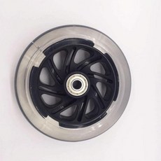 마이크로킥보드 led 맥시 앞 바퀴 교체 부품, 블랙 120x30 앞바퀴 1개