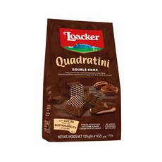 로아커 콰드라티니 더블초코, 125g, 1개