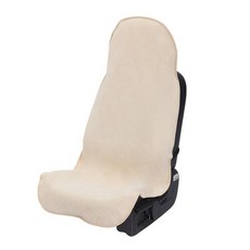 COLINOO 방수 카시트 커버 벤치 베이지 풀 사이즈 범용 핏 자동차 스웨트 타월 트럭 SUV 밴 후면 카시트 프로텍터 천 시트 1팩, One Piece