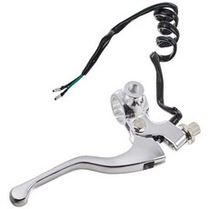 키타코 (KITACO) 오른쪽 레버 &amp; 홀더 세트 (롱) 원숭이 (MONKEY) 등 미러 부착 525-0701301, 01 실버, 1개
