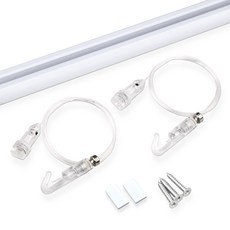 一鍵式透明星星軌道組, 白色(軌道) + 透明(鋼絲), 1個