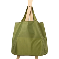 IAWI 휴대용 에코 장바구니 접이식 에코백 빅사이즈 디자인 2타입, 베이직형, 그린, 1개