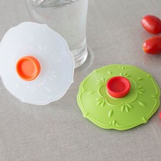 커버 뚜껑 덮개 실리콘 11.5 샹들리에 국산 컵 머그잔 리드, 주황, 주황