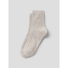 매장정품 빈폴 BEANPOLE ACCESSORY 남녀공용 케이블 중목 양말 - 아이보리 250124