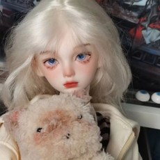 BJD娃娃 4分女體 關節樹脂人偶 - 溫柔氣質娃娃, 1個, 裸娃A麵妝,V白（主圖色）