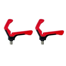 프리미엄 조절식 낚싯대 홀더 3/8인치 나사산 베이스 - PVC 경량 잉어 스탠드 정리대 내구성 있는 헤드 지, 01 Style A 2pcs