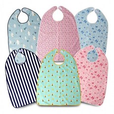 위생 앞치마 방수 턱받이 실버 요양병원 성인용 실버, 성인용찍찍이턱받이_백곰(그레이), 1개