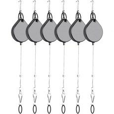 Operitacx Vr 케이블 정리 키트 헤드셋용 40개 천장 매달기 후크 풀리 시스템 벽걸이 고무 밴드 – 가상현실 액세서리용 헤드셋 정리기, Operitacx Vr 케이블 정리 키트 헤드셋용 40