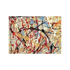 추상 잭슨 폴락 유명한 작품 포스터 및 인쇄 낙서 캔버스 회화 벽 예술 그림 거실 홈 장식, 01 30x40cm no frame, 10 9