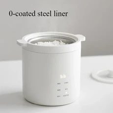 1.2L 220V 미니 가정용 전기 밥솥 세라믹 라이너/무코팅 스틸 가능 주방 멀티 쿠커, 03 standard, 01 220V