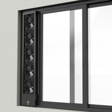 무타공 창문 환풍기 긴 샷시 틈새 환기팬 대용량 유리창, A. 60-65cm 개폐식 3초설치 속도 조절