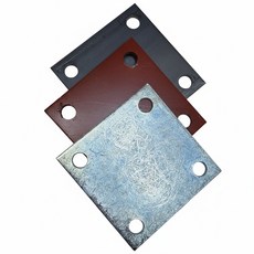 베이스판 철판 무처리 아연도금 사비 6T, 아연도금 6T 100x100