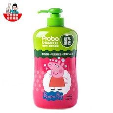 博寶兒 佩佩豬 植萃低敏洗髮露 650ml, 1個