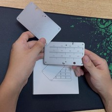 비트코인 지갑 금속 스지 콜드월렛 플레이트, 럭키 박스 S1 (화이트 오목 레터), 1GB