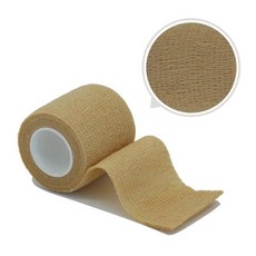 운동 랩 테이프 자기 접착 탄성 붕대 스포츠 수호자 무릎 손가락 발목 손바닥 어깨, 색상: 4. Beige / 크기: E. 5cmX4.8m, 1개