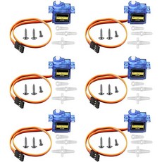 서보 모터 미니 키트 플라스틱 기어 180 RC 자동차 비행기 ARDUINO SG90 9G, 6PCs