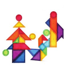 [브레인숲] 3in1 스마트 탱그램 자석블록, 1개