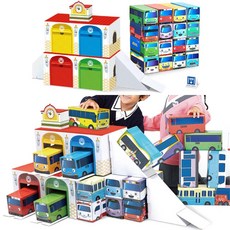 유아 타요 종이 벽돌블럭 교통 표지판 주차장 장난감 체육교구, 1개