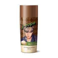 BTS 防彈少年團 酷黑咖啡 美式咖啡 香草拿鐵 270ml 隨機出貨樣式, 1個, BTS 【堅果風味拿鐵咖啡】270ml
