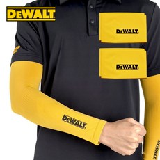 디월트 무봉제 자외선차단 쿨토시, 2개, 옐로우