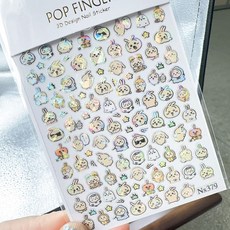 대용량 미니 네일아트 폰꾸미기 스티커, 1개, 우사기