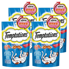 Temptations 喵愛餡 貓點心, 開胃三文魚/甜鮭口味, 75g, 4包