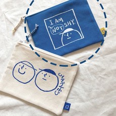 穎鋪 零錢包 化妝包 收納袋 隨身提包 動漫小人帆布包 衛生棉包 洗漱包 學生文具袋 筆刷袋 筆袋彩妝包B54