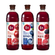 홍초 1.5L x 3병(석류/블루베리/복분자), 5개, 323g