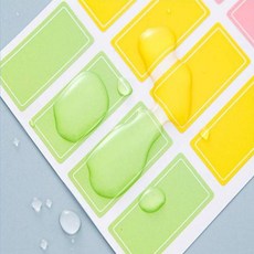 엄군마켓 탈부착 편한 방수 네임스티커, 랜덤, 1개, 60개입, 대형(60매)