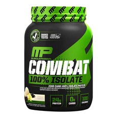 MUSCLEPHARM 戰鬥零碳水化合物分離蛋白粉混合香草, 1個, 907克