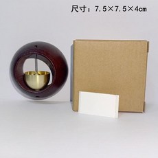 木製風鈴 泰國象造型 門鈴鈴鐺 掛飾, 圓碗門鈴磁吸背膠紙盒, 1套