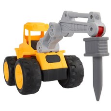 중장비모형 모래깨기 브레이커 유아자동차 유아중장비 중장비놀잇감 유아기관 건설차, 1개, 노랑