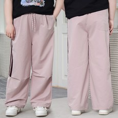 偏胖女童直筒防蚊褲夏季薄款中大童大碼工裝褲女孩高腰寬鬆運動褲, 160碼建議90-110斤