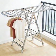 몽네스트 스탠드형 튼튼한 접이식 빨래건조대, 3단