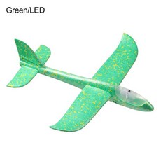 RC 비행기 EVA USB 충전 폼 전기 항공기 핸드 스로우 비행 글라이더 DIY 모델, 3.green